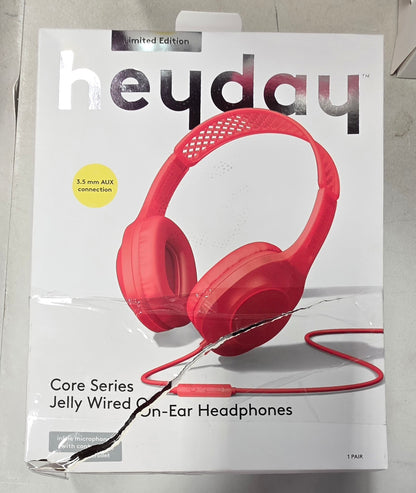 Jelly Wired Headphones - heyday™ Red Damaged Box