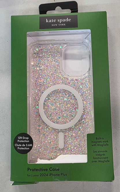 Kate Spade New York iPhone 16 Plus Protective Case with MagSafe - Chunky Glitter