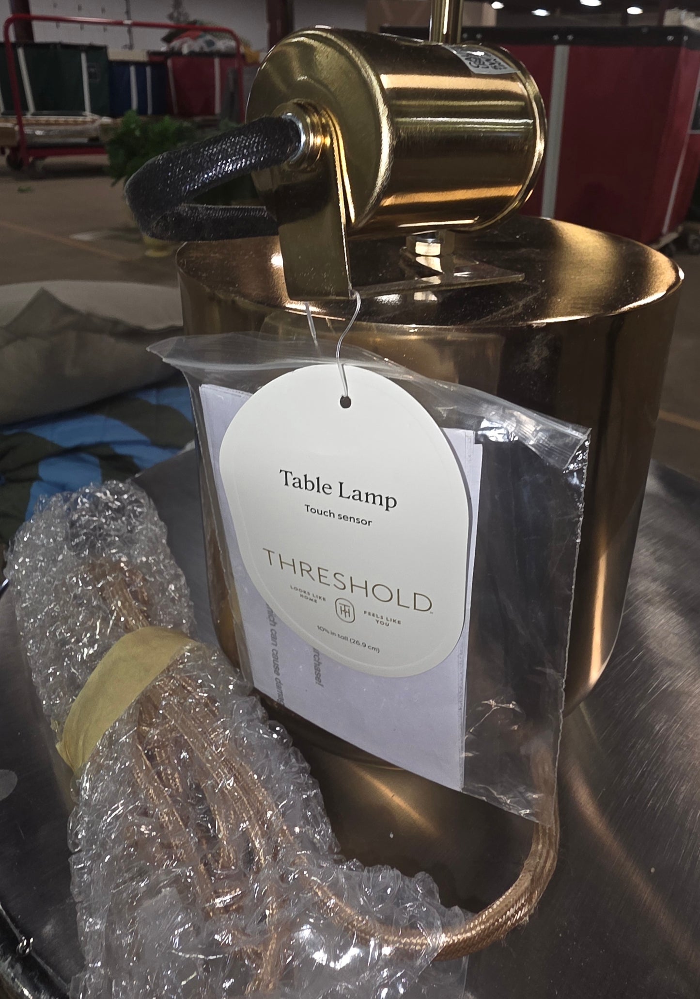 Touch Sensor Table Lamp Brass - Threshold™ AS-IS