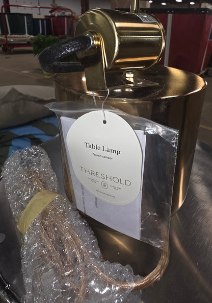 Touch Sensor Table Lamp Brass - Threshold™ AS-IS