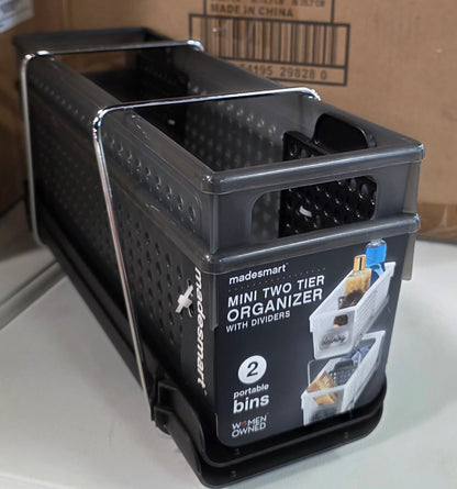 Madesmart Mini Two Tier Organizer with Dividers