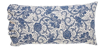 VHC Brands Dorset Navy Floral Pillowcase Set of 2 King