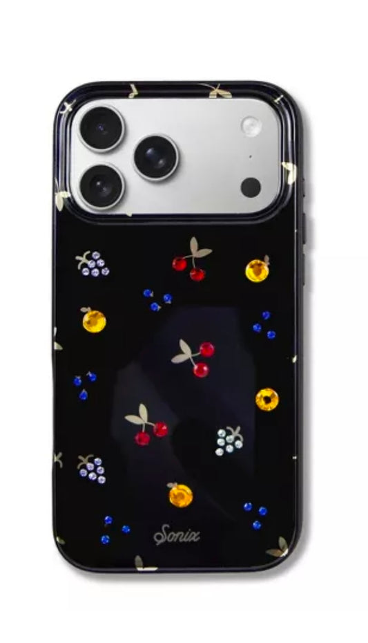 Sonix iPhone 17 Pro Max Phone Case - Black Fruit Gems