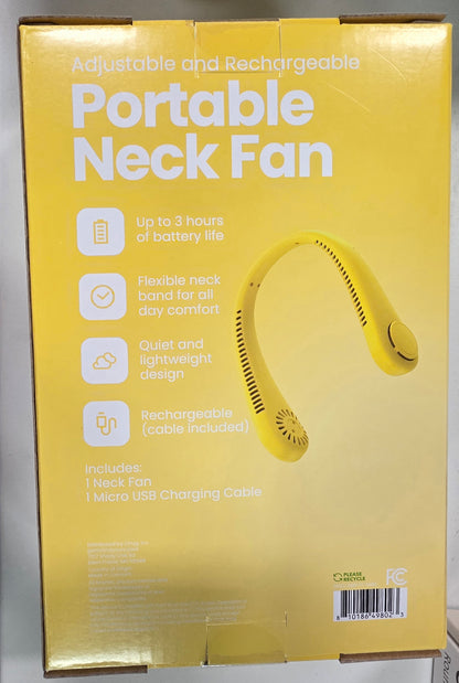 GEMS Portable Neck Fan - Yellow