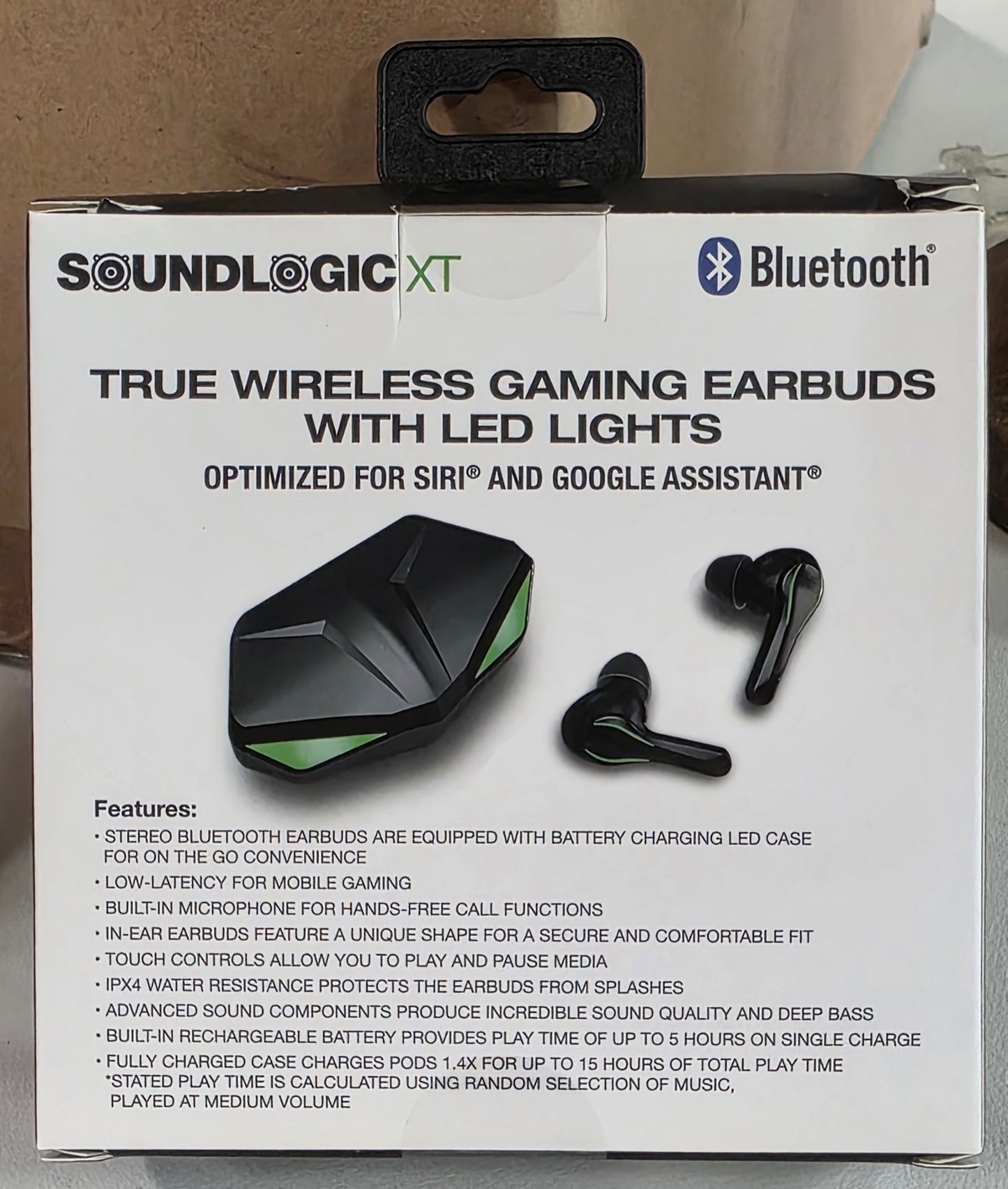 SOUNDLOGIC XT True Wireless Gaming Earbuds with LED Lights