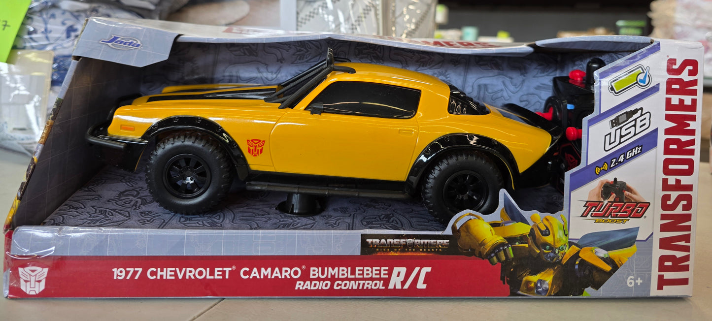 Jada Toys Transformers RC 1977 Chevrolet Camaro Bumblebee 1:16 Scale