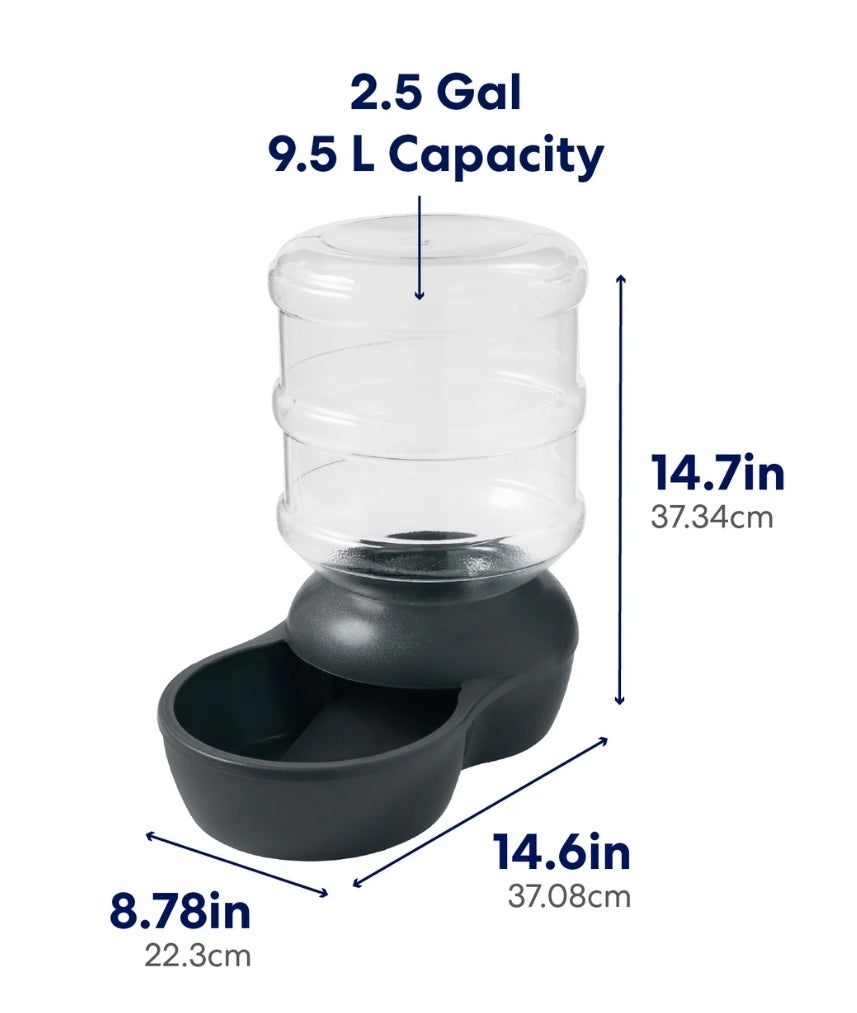 PetMate Frisco Wide Mouth Gravity Waterer, 2.5-gal