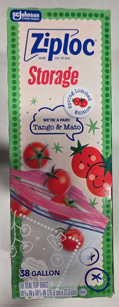 Ziploc Limited Edition Gallon Bags - 38 Seal Top Bags