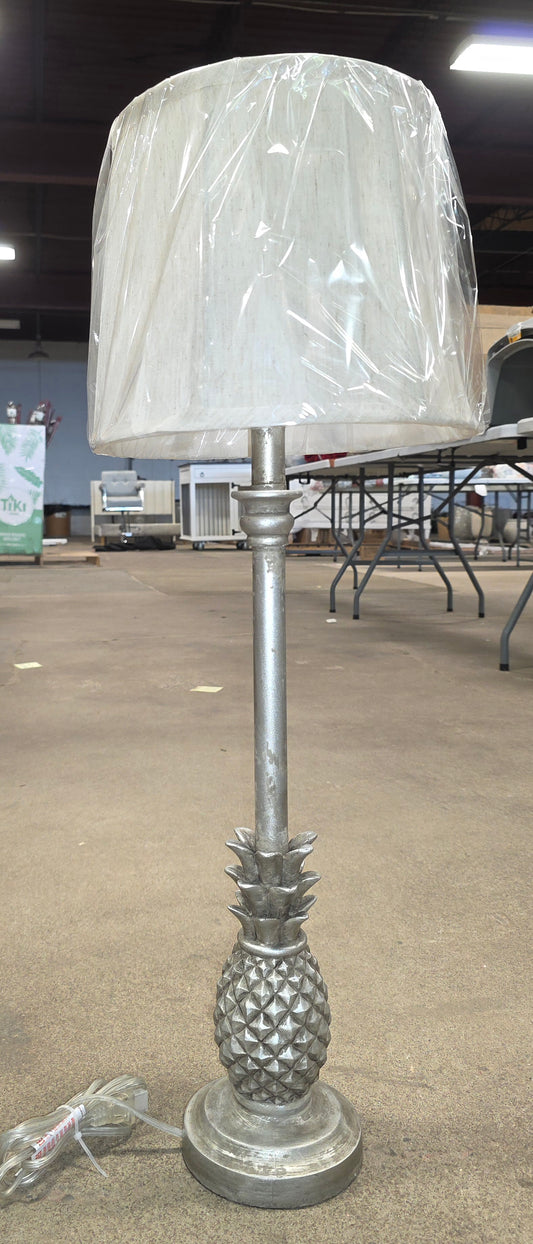 Pineapple Table Lamp Silver PICKUP ONLY