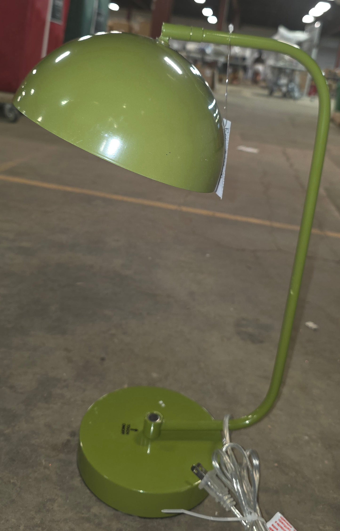Glossy Metal Table Lamp Green - Room Essentials AS-IS