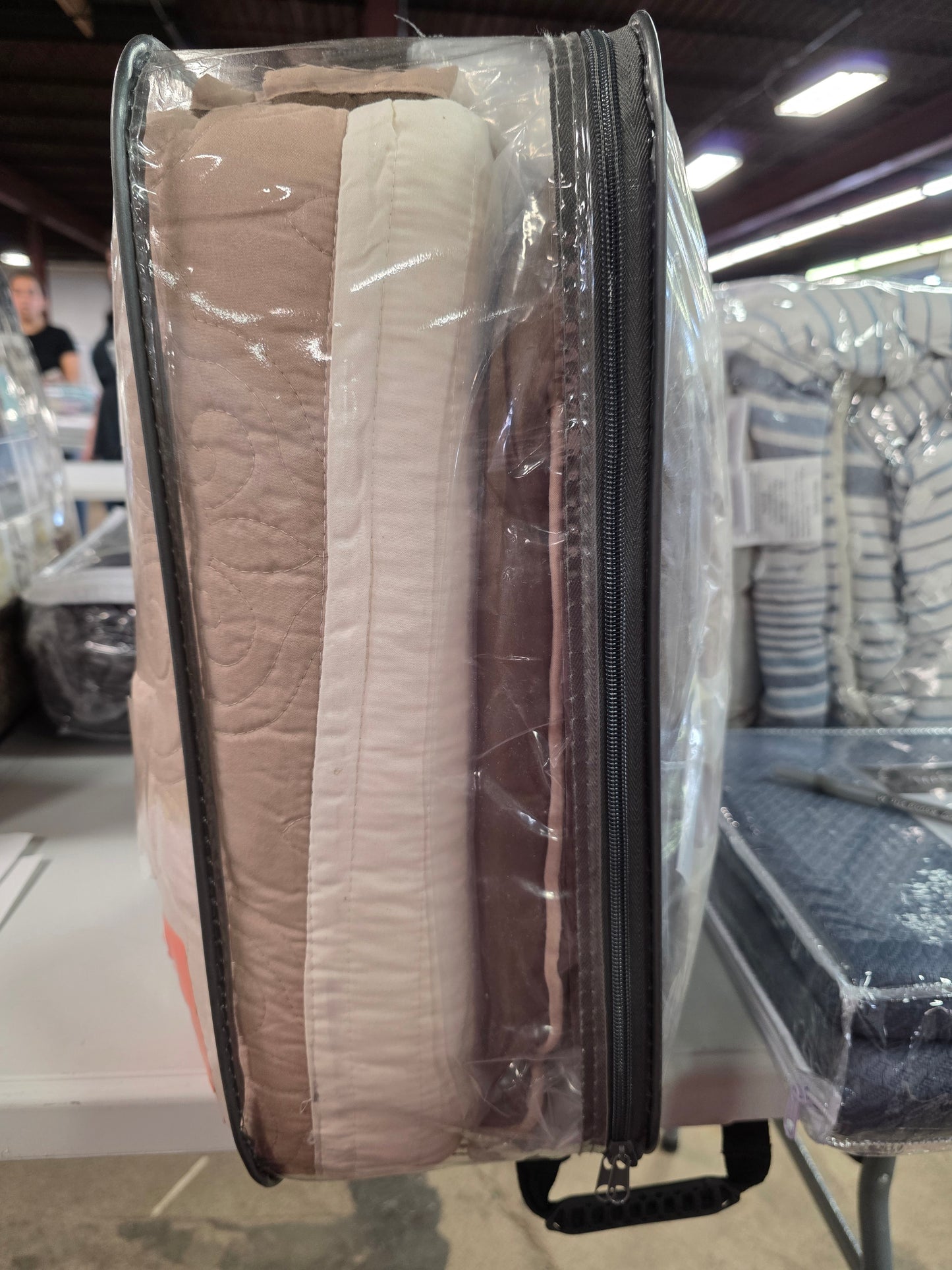 Madison Park Danville F/Q Quilt Set with Euro Shams and Throw Pillows