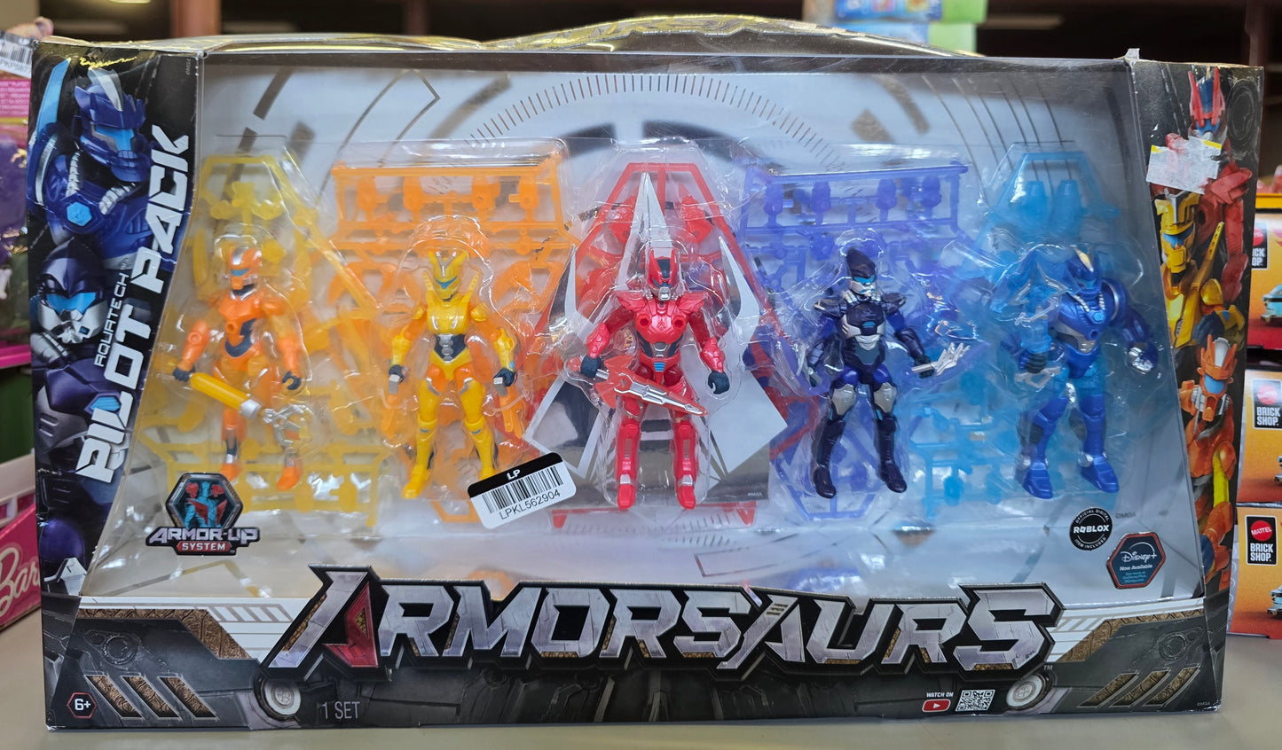 Armorsaurs Pilot Action Figure 3.75" Exclusive 5-Pack Poseable Figure with Armor and Weapons