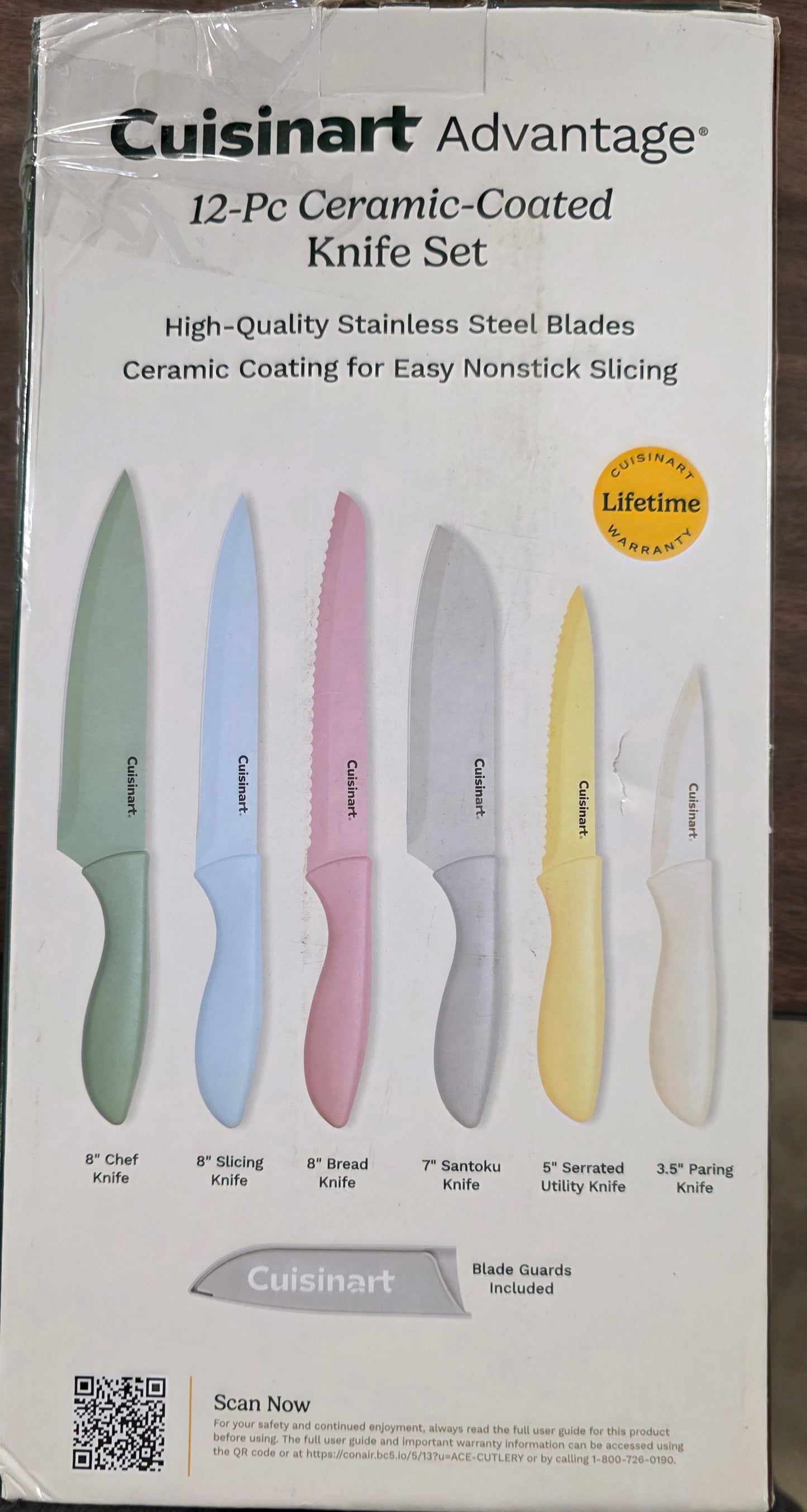 Cuisinart Advantage® 12-Piece Ceramic-Coated Knife Set