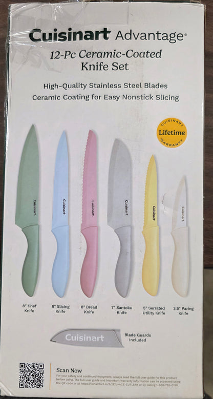 Cuisinart Advantage® 12-Piece Ceramic-Coated Knife Set