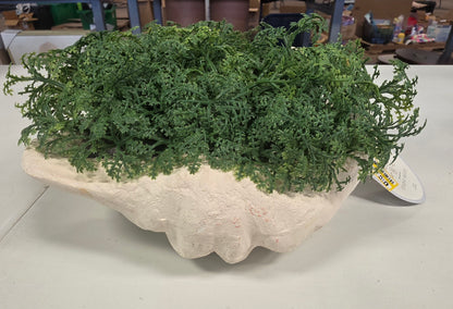 Threshold Shell Moss Bowl Outdoor Patio Tabletop Artificial Plant