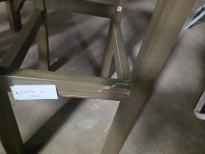 Wood Bar Set with Stools AS-IS & Pickup Only