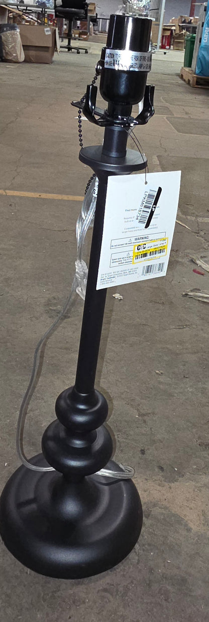 Large Stick Lamp Base Black - Threshold™: ETL Listed, Metal