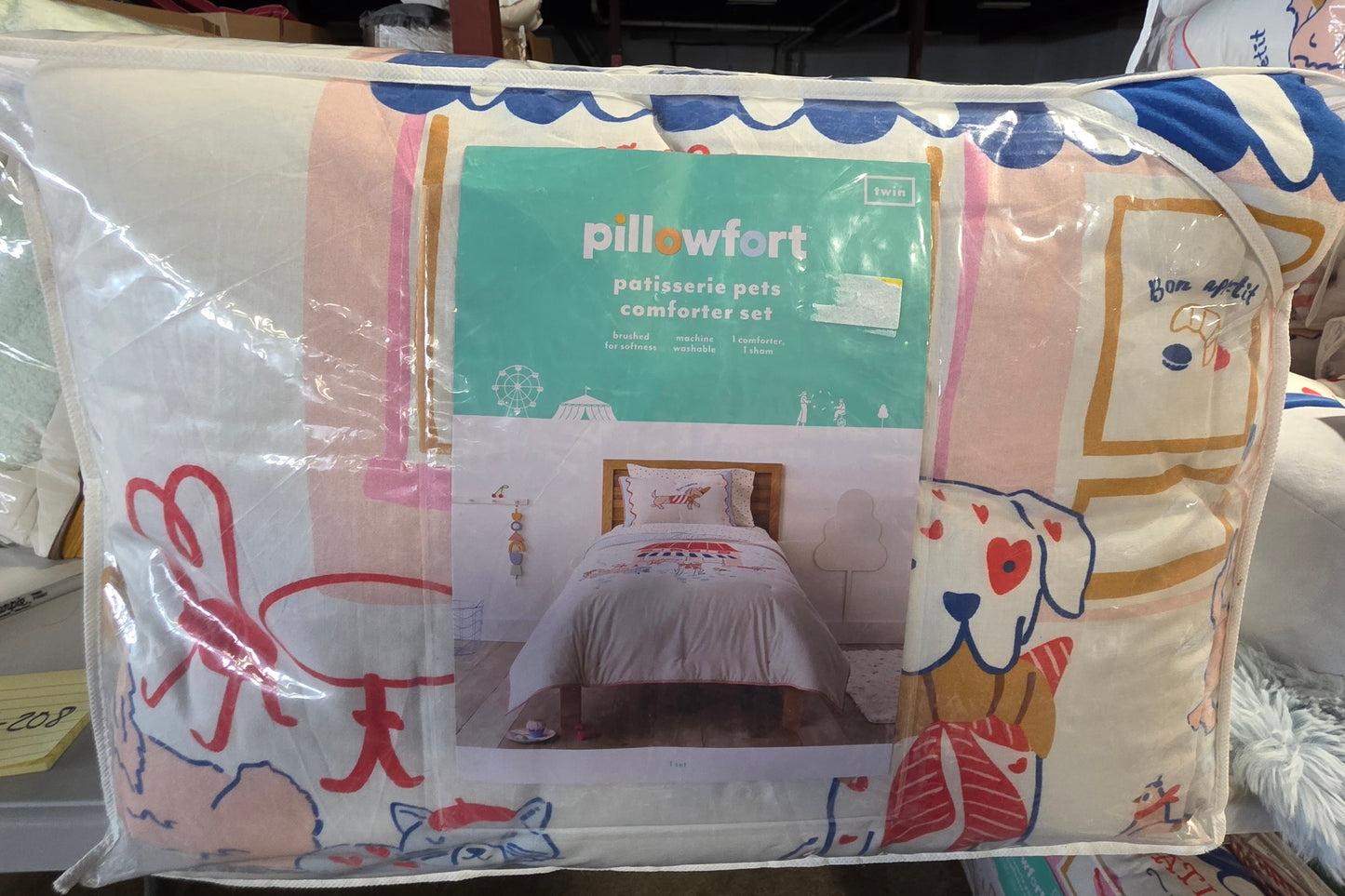 Twin Comforter Set- Patisserie Scene Kids