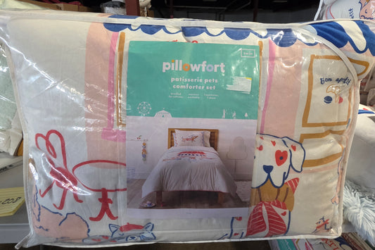 Twin Comforter Set- Patisserie Scene Kids