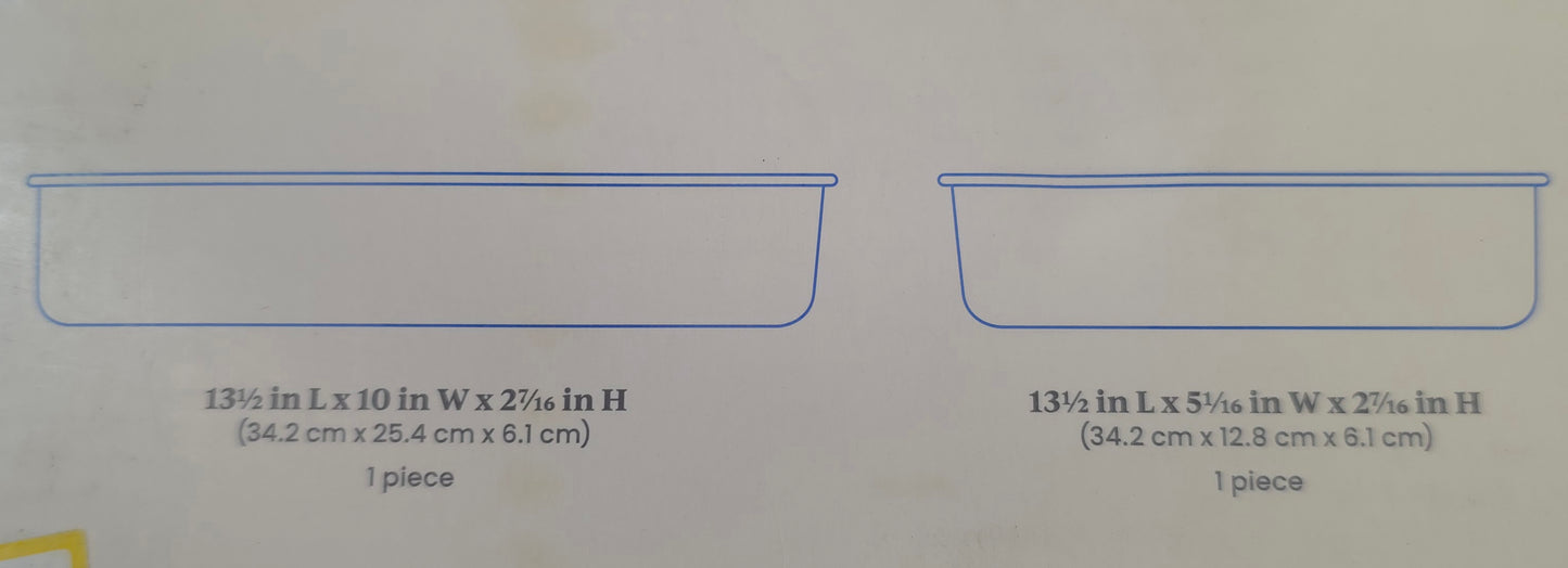 Fridge Storage Bins, 2 Bins & dividers AS-IS
