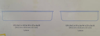 Fridge Storage Bins, 2 Bins & dividers AS-IS