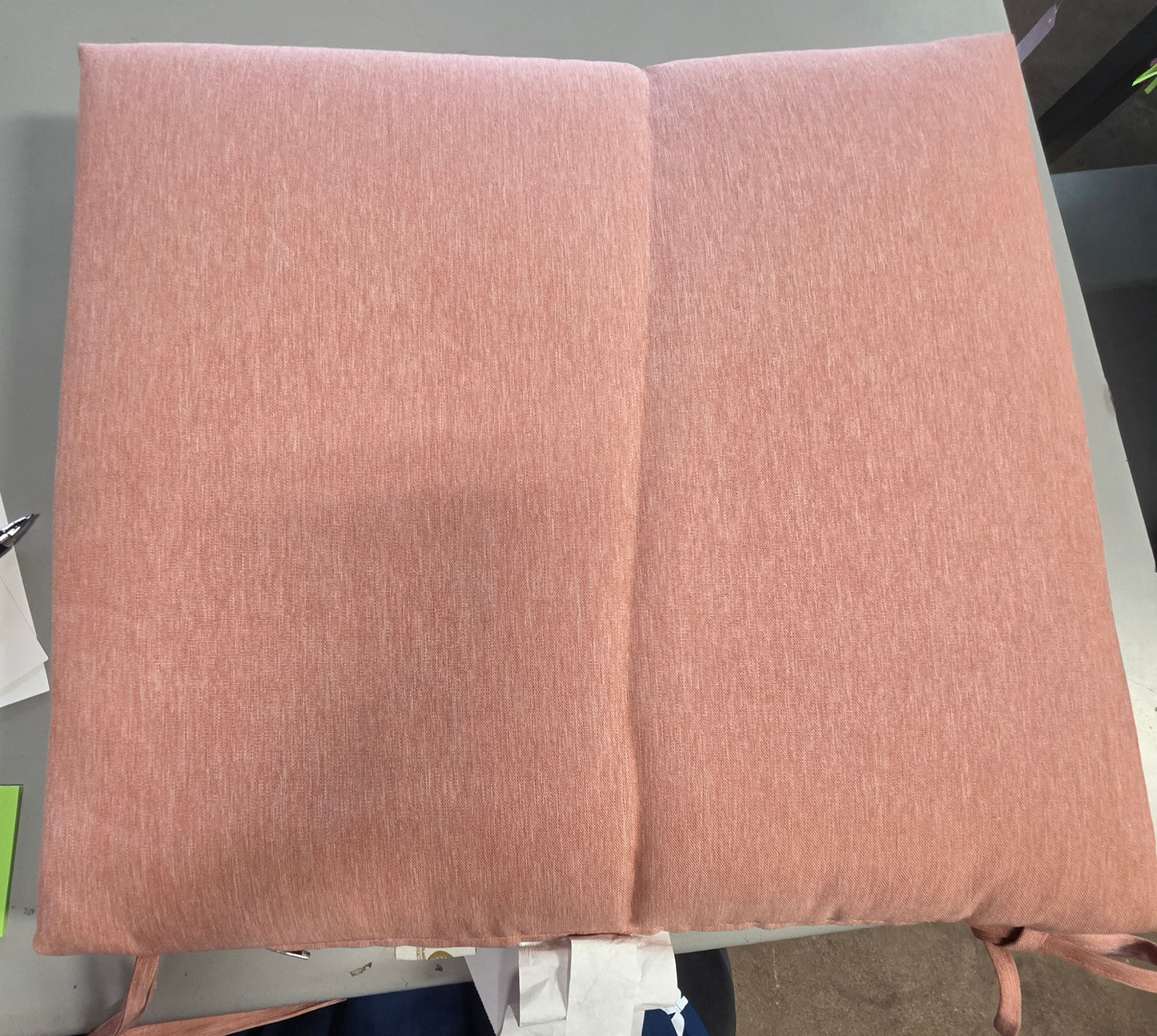 18"x20" Solid Woven Outdoor Chair Seat Cushion Melon - Threshold™