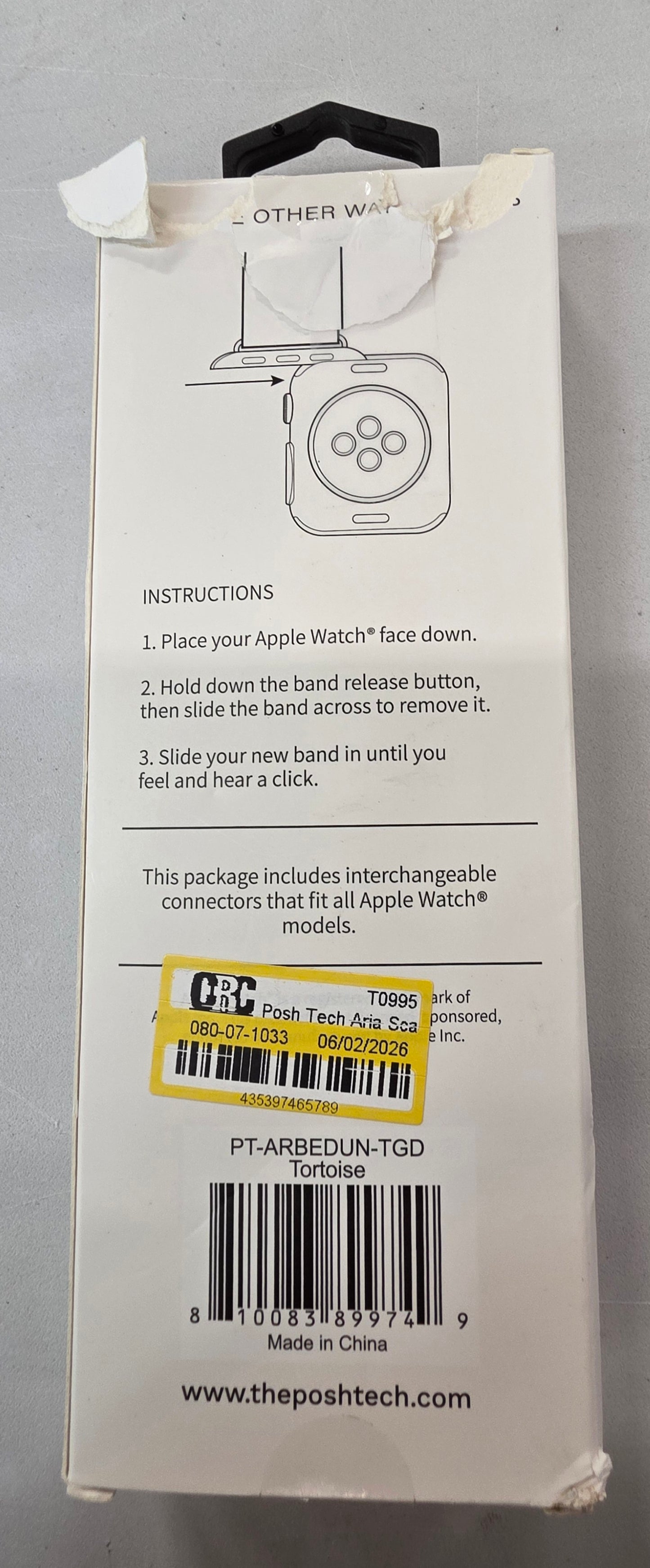 Posh Tech Aria Scalloped Resin Band for Apple Watch - OPEN BOX