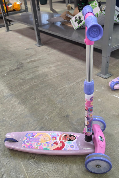Huffy Disney Princess 3-Wheel Scooter with LED Lights - Pink/Purple