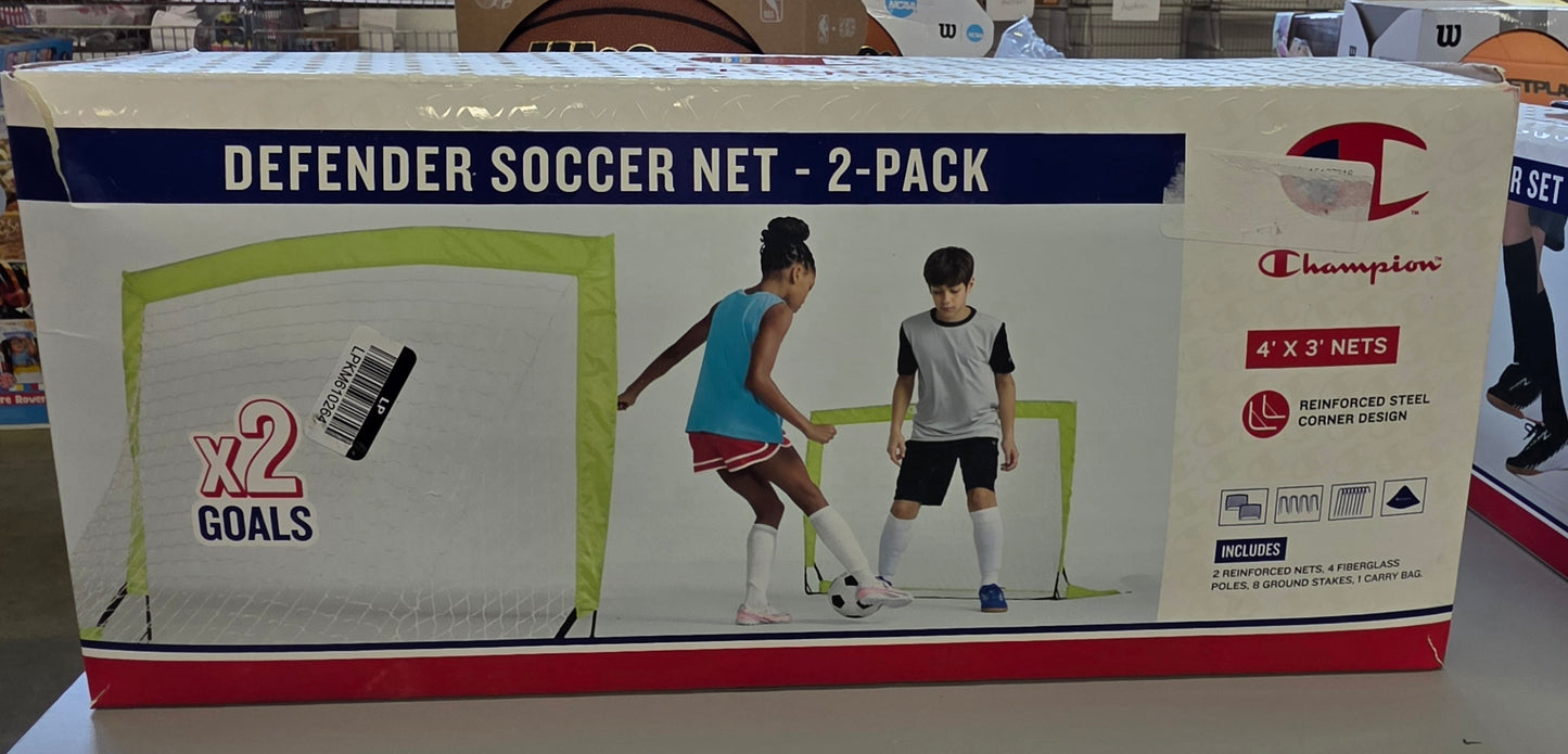 Champion Defender Soccer Net 4x3 2pk