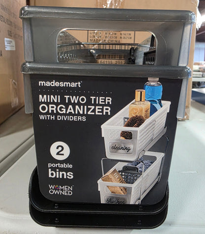 Madesmart Mini Two Tier Organizer with Dividers