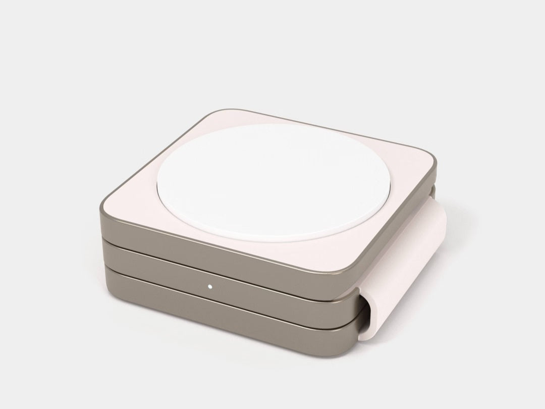 THRIFTY 70 - Qi2 wireless 3-in-1 folding charger pad - Stone White - AS IS - USED - FINAL SALE - NO RETURNS