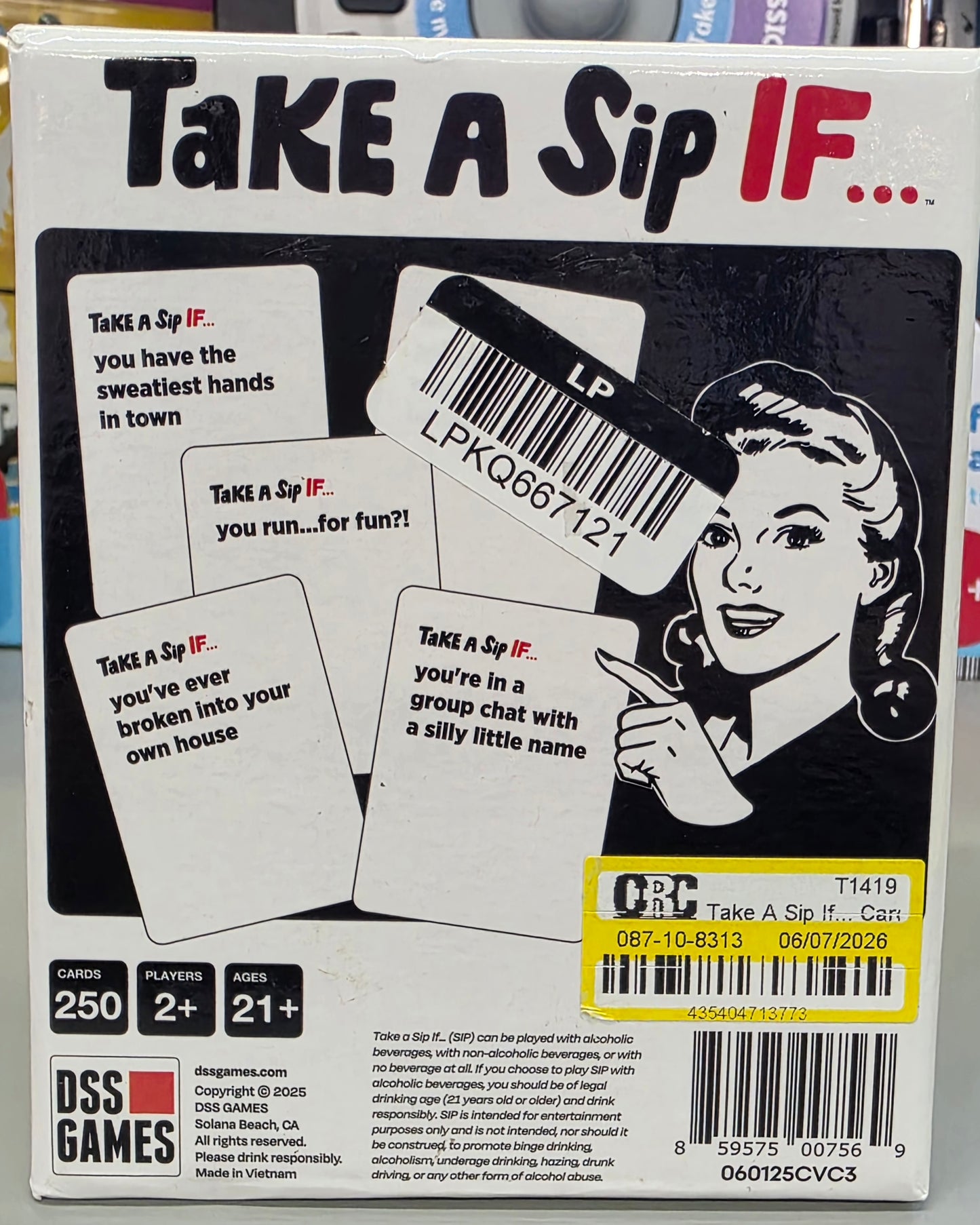 Take A Sip If... Card Game