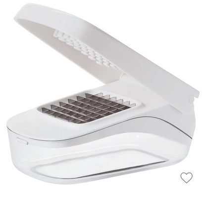 THRIFTY 70 - OXO softworks vegetable chopper with easy pour opening - AS IS - USED - FINAL SALE - NO RETURNS