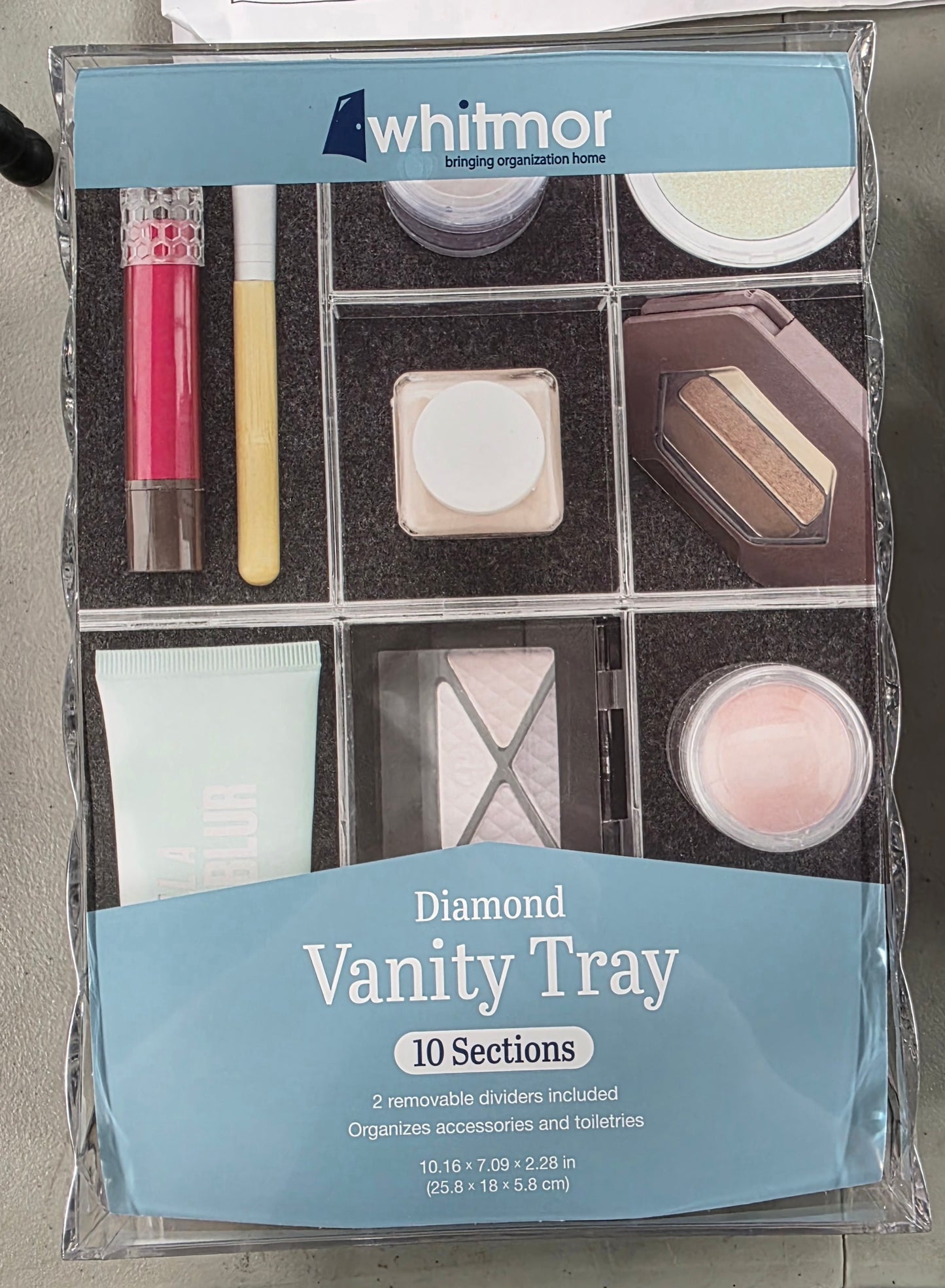 Whitmor Diamond Vanity Tray
