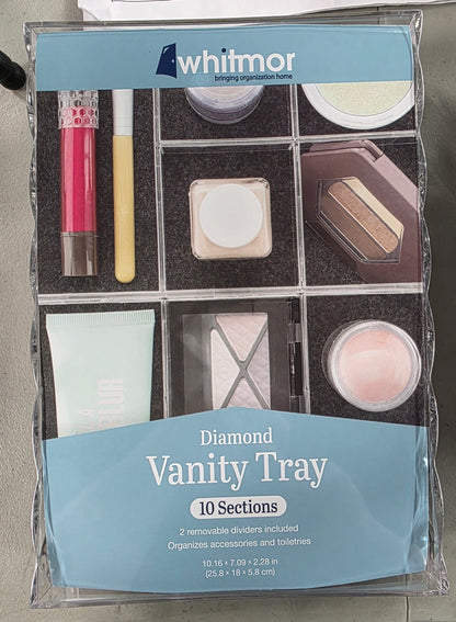 Whitmor Diamond Vanity Tray
