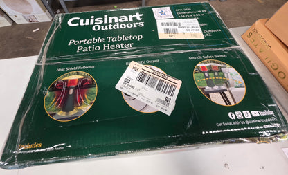 Cuisinart Tabletop Patio Heater Sage Green OPEN DAMAGED BOX PICKUP ONLY