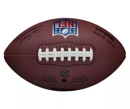 Wilson The Duke Replica Football: Regulation Size, Leather Composite, Butyl Bladder