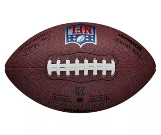 Wilson The Duke Replica Football: Regulation Size, Leather Composite, Butyl Bladder