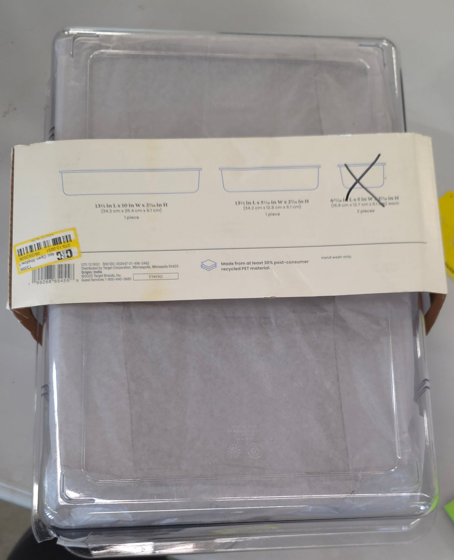 Fridge Storage Bins, 2 Bins & dividers AS-IS