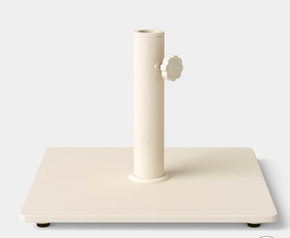 25lb Square Outdoor Patio Table Umbrella Base Ivory