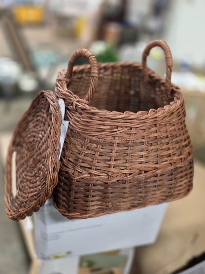 Square Rattan Basket Dark Brown - Threshold™ designed with Studio McGee