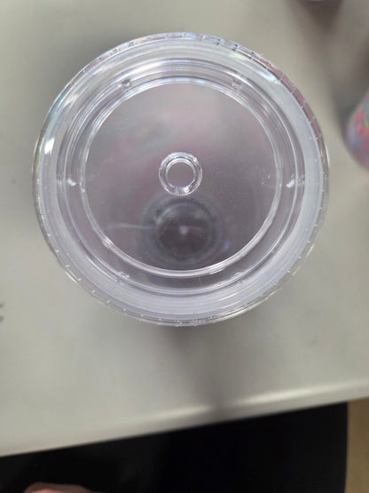 4pk tumblers - as is no straws