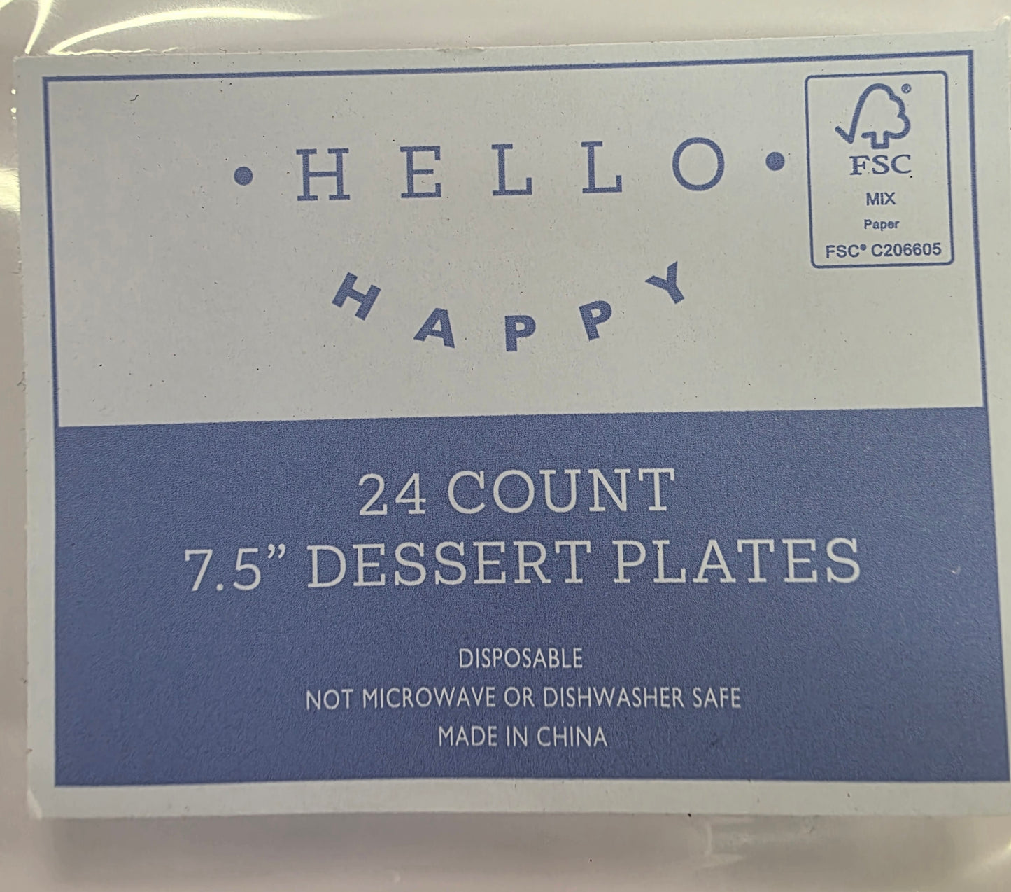Congratulations Disposable Desset Plates 7.5" 24 count