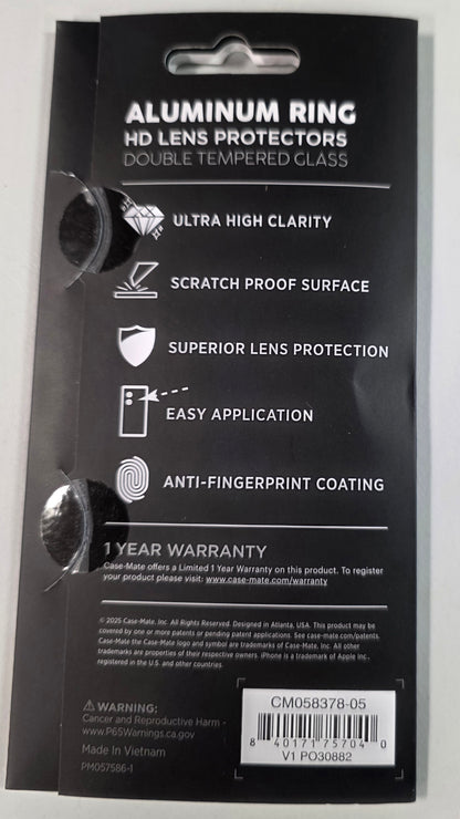 Case-Mate Clear Lens Protector - New Base iPhone 6.3" (2025)