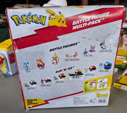 Pokemon battle figure 10pk - one 4.5in Flygon figure plus nine 2in battle figures - OPEN BOX