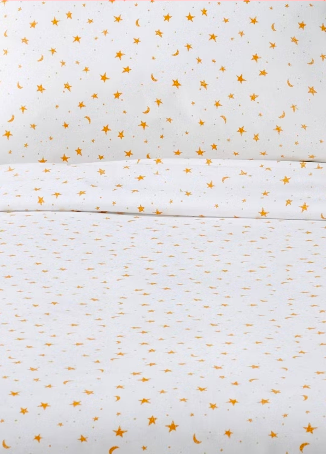 Full  Size Sheets - Stars Cotton Kids' Sheet Set Yellow/White: Full Size, 220 Thread Count