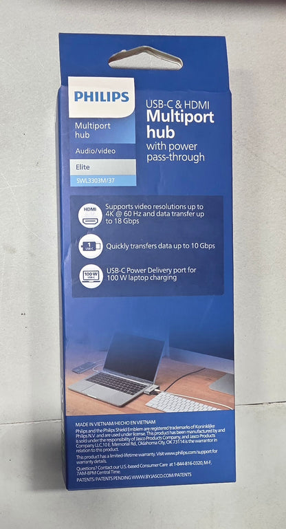 Philips USB-C & HDMI Hub with Power Delivery