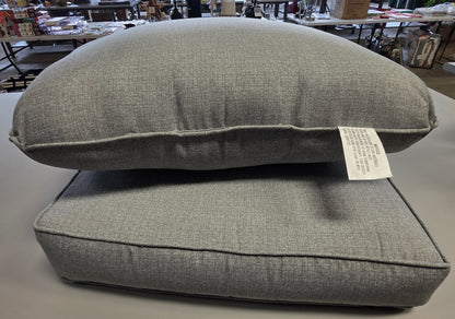 Outdoor Patio Seat Cushion 2 Pc Set Heather PICKUP ONLY