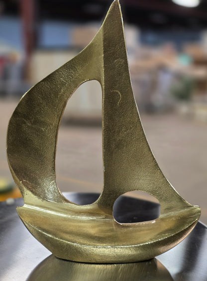 Metal Sail Boat Sculpture - Threshold™