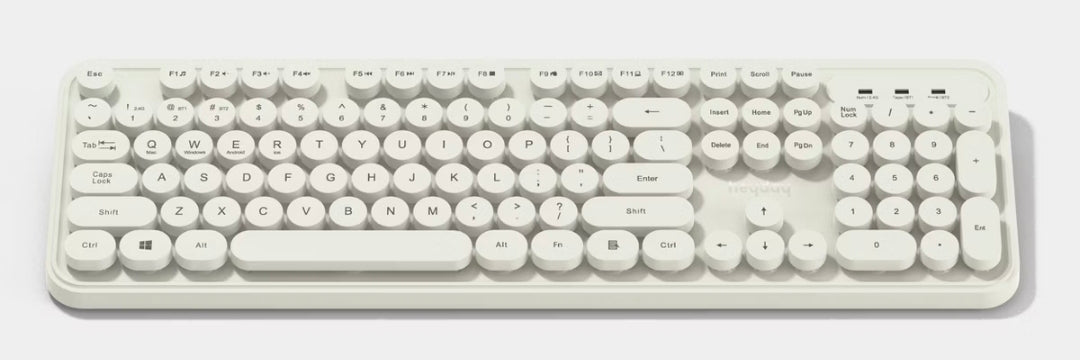 Full Size Pop Key Keyboard - heyday™ White